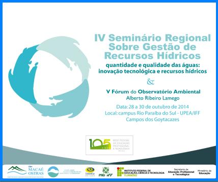 					Visualizar n. 4 (2014): 4º. Seminário sobre Gestão de Recursos Hídricos e 5º. Fórum do Observatório Ambiental
				