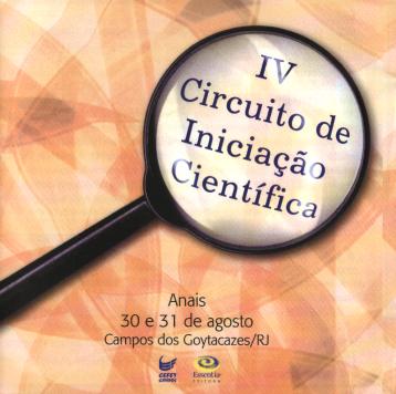 					Visualizar 2007: CD - IV Circuito de Iniciação Científica
				